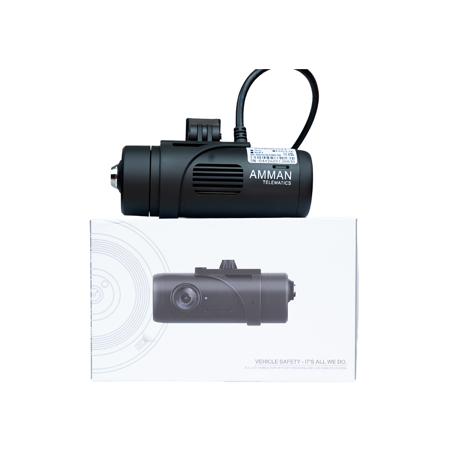 AMMAN Dual-Lens 4G GPS WiFi Dash Camera